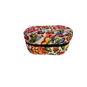 Vintage vera Bradley Hope Garden Floral Jewelry case Travel size